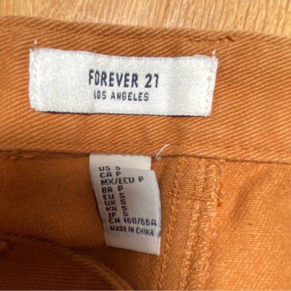 Tan Orange Mini Skirt Forever 21 - Picture 2 of 3